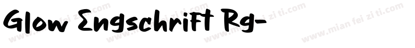 Glow Engschrift Rg字体转换